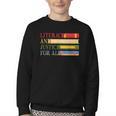 Literacy And Justice For All Reading Book Club Librarian Youth Crewneck Sweatshirt