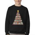 Literary Book Tree Bookish Shelf Art For Avid Readers Youth Crewneck Sweatshirt