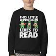 This Little Leprechaun Likes To Read St Patrick's Day Book Youth Crewneck Sweatshirt This Little Leprechaun Likes To Read St Patrick's Day Book Youth Crewneck Sweatshirt