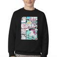 My Little Pony Classic Vintage Rainbow Castle Comic Book Youth Crewneck Sweatshirt My Little Pony Classic Vintage Rainbow Castle Comic Book Youth Crewneck Sweatshirt