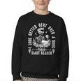 I Look Better Bent Over a Book Proud Smut Reader Skeleton Youth Crewneck Sweatshirt