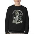 I Look Better Bent Over A Book Youth Crewneck Sweatshirt