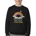 Take a Look It's In a Book Vintage Reading Teacher Rainbow Youth Crewneck Sweatshirt Take a Look It's In a Book Vintage Reading Teacher Rainbow Youth Crewneck Sweatshirt