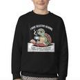 I Love Turtles Sea I Have Selective Hearing Coffee And Book Youth Crewneck Sweatshirt
