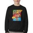Lucha Libre Comic Book Mexican Wrestling Cartoon Wrestler Youth Crewneck Sweatshirt