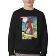 Marvel Comics Deadpool Vintage Book Art Youth Crewneck Sweatshirt Marvel Comics Deadpool Vintage Book Art Youth Crewneck Sweatshirt