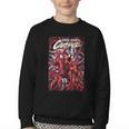 Marvel Spider-Man Eddie Brock Carnage Comic Book Cover Youth Crewneck Sweatshirt