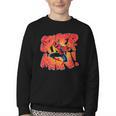 Marvel Spider-Man Peter Parker Comic Book Letter Logo Youth Crewneck Sweatshirt