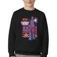 Marvel X-Men '97 Sentinels Vintage Classic Comic Book Panels Youth Crewneck Sweatshirt