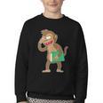 Monkey With a Book Youth Crewneck Sweatshirt