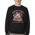 Morally Grey Book Lovers Dark Romance Reader Favorite Color Youth Crewneck Sweatshirt