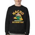 Nacho Average Accountant Accounting Book Keeper Joke Youth Crewneck Sweatshirt