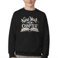 New Year New Chapter Happy New Year 2025 Book Youth Crewneck Sweatshirt