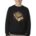 Nice Holy Book Costume For Bible Lovers Youth Crewneck Sweatshirt