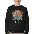 How Many Nights a Week Should You Read 67 Book Reading Meme Youth Crewneck Sweatshirt