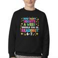 How Many Nights A Week Should You Be Reading 6-7 Book Lovers Youth Crewneck Sweatshirt How Many Nights A Week Should You Be Reading 6-7 Book Lovers Youth Crewneck Sweatshirt