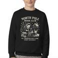 North Pole Book Club Christmas Elf Bookish Retro Graphic Youth Crewneck Sweatshirt North Pole Book Club Christmas Elf Bookish Retro Graphic Youth Crewneck Sweatshirt
