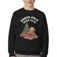 North Pole Book Club Gingerbread Christmas Reading Youth Crewneck Sweatshirt North Pole Book Club Gingerbread Christmas Reading Youth Crewneck Sweatshirt