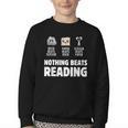 Nothing Beats Reading Librarian Book Bookworm Youth Crewneck Sweatshirt Nothing Beats Reading Librarian Book Bookworm Youth Crewneck Sweatshirt