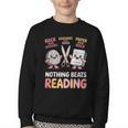 Nothing Goes Beyond Reading Rock Paper Scissors Book Youth Crewneck Sweatshirt