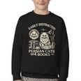 Persian Cat Persian Cats Persian Cats And Books For Men Women Kids Youth Crewneck Sweatshirt Persian Cat Persian Cats Persian Cats And Books For Men Women Kids Youth Crewneck Sweatshirt