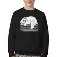 Polar Bear Reading Book Pajama Sleep Youth Crewneck Sweatshirt Polar Bear Reading Book Pajama Sleep Youth Crewneck Sweatshirt