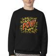 POW Comic Book Retro Artwork – Cartoon Collector Youth Crewneck Sweatshirt POW Comic Book Retro Artwork – Cartoon Collector Youth Crewneck Sweatshirt