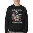 Probably Reading Something Unholy Book Lovers Youth Crewneck Sweatshirt Probably Reading Something Unholy Book Lovers Youth Crewneck Sweatshirt