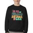 In My Published Author Era Cute Book Lover Writer Retro Tee Youth Crewneck Sweatshirt In My Published Author Era Cute Book Lover Writer Retro Tee Youth Crewneck Sweatshirt