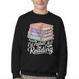 Rather Be Reading Book Lover Stack Youth Crewneck Sweatshirt Rather Be Reading Book Lover Stack Youth Crewneck Sweatshirt