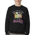 There Is No Such Thing As Too Many Books Reading Bookworm Youth Crewneck Sweatshirt