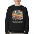There Is No Such Thing As Too Many Books Reading Youth Crewneck Sweatshirt