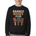Read Banned Books Club Freely Anti-Censorship Librarian Youth Crewneck Sweatshirt