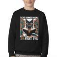 Read Banned Books Drink Coffee Fight Evil Book Reader Lovers Youth Crewneck Sweatshirt Read Banned Books Drink Coffee Fight Evil Book Reader Lovers Youth Crewneck Sweatshirt