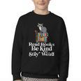 Read Book Be Kind Stay Weird Book Reader Lover Bookworm Youth Crewneck Sweatshirt