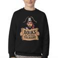 Read Book Reader Library Reading Librarian Pirate Bookworm Youth Crewneck Sweatshirt Read Book Reader Library Reading Librarian Pirate Bookworm Youth Crewneck Sweatshirt