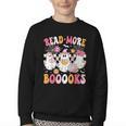 Read More Books Ghosts Reading Book Teacher Halloween Youth Crewneck Sweatshirt Read More Books Ghosts Reading Book Teacher Halloween Youth Crewneck Sweatshirt
