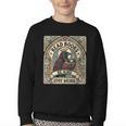 Read Books Be Kind Stay Weird Raven Tarot Reading Coffee Youth Crewneck Sweatshirt