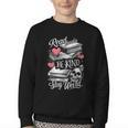 Read Books Be Kind Stay Weird Skeleton Heart Reading Alt Youth Crewneck Sweatshirt