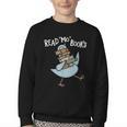 Read More Books Pigeon Book Lover Youth Crewneck Sweatshirt