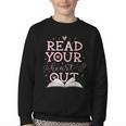 Read Your Heart Out Book Adventures In Pages Youth Crewneck Sweatshirt