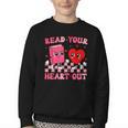 Read Your Heart Out Cute Reading Book Lover Youth Crewneck Sweatshirt