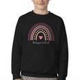 Read Your Heart Out Rainbow Teacher Reading Books Lover Youth Crewneck Sweatshirt