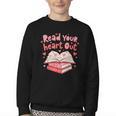 Read Your Heart Out Teacher Valentines Day Book Lover Youth Crewneck Sweatshirt Read Your Heart Out Teacher Valentines Day Book Lover Youth Crewneck Sweatshirt