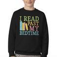 I Read Past My Bedtime Book Quote Humor Youth Crewneck Sweatshirt