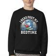 I Read Past My Bedtime Reading Dolphin Book Lover Youth Crewneck Sweatshirt