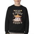 Read S'More Book Marshmallow Book Reading Lover Youth Crewneck Sweatshirt Read S'More Book Marshmallow Book Reading Lover Youth Crewneck Sweatshirt