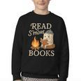 Read S'More Books Campfire Reading Book Lovers Camper Youth Crewneck Sweatshirt