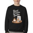 Read S'More Books Camping Outdoors Reading Campfire Smores Youth Crewneck Sweatshirt