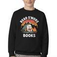 Read S'More Books Cute Campfire Reading Book Lovers Youth Crewneck Sweatshirt